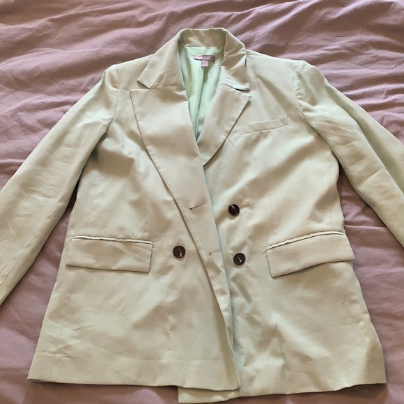 Oversized ASOS pastel green blazer - Picture 3 of 7